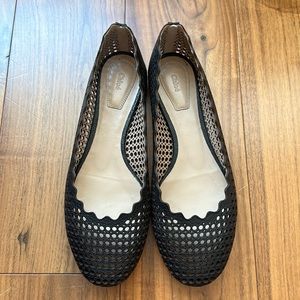 Beautiful Chloe scalloped ballerina flat in excellent condition